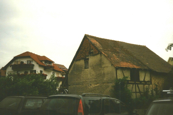 Heberle Karl Schopf Parkplatz frher Haus Heger Jos. Frickenwsele ret Juli 2000 von Johanna Fink