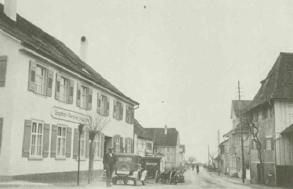 Hirschen um 1935 mit Blick in die Bachstrae