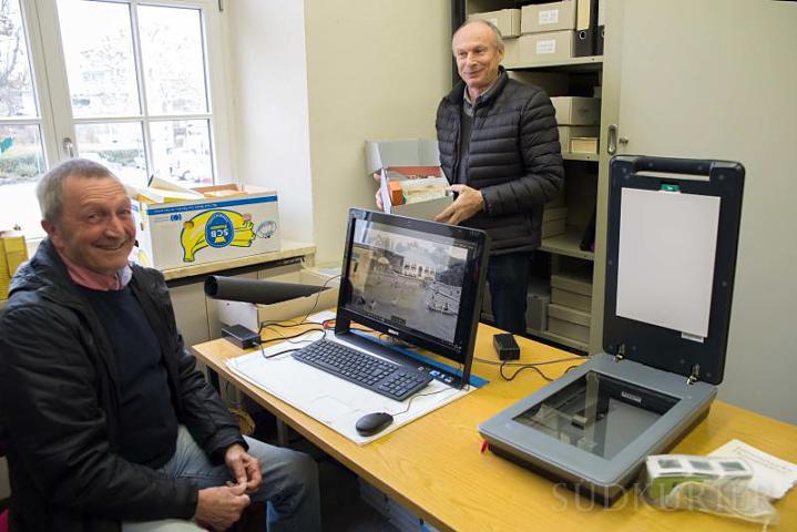 Peter Daniel und Reinhard Knig im Archiv Bild SK Gisela Keller