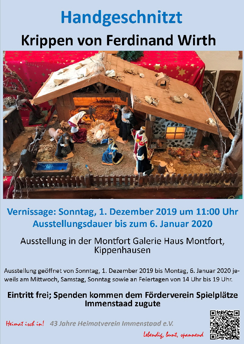 Plakat Krippenausstellung 