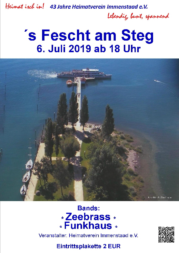 Plakatentwurf 2019 Fescht am Steg 